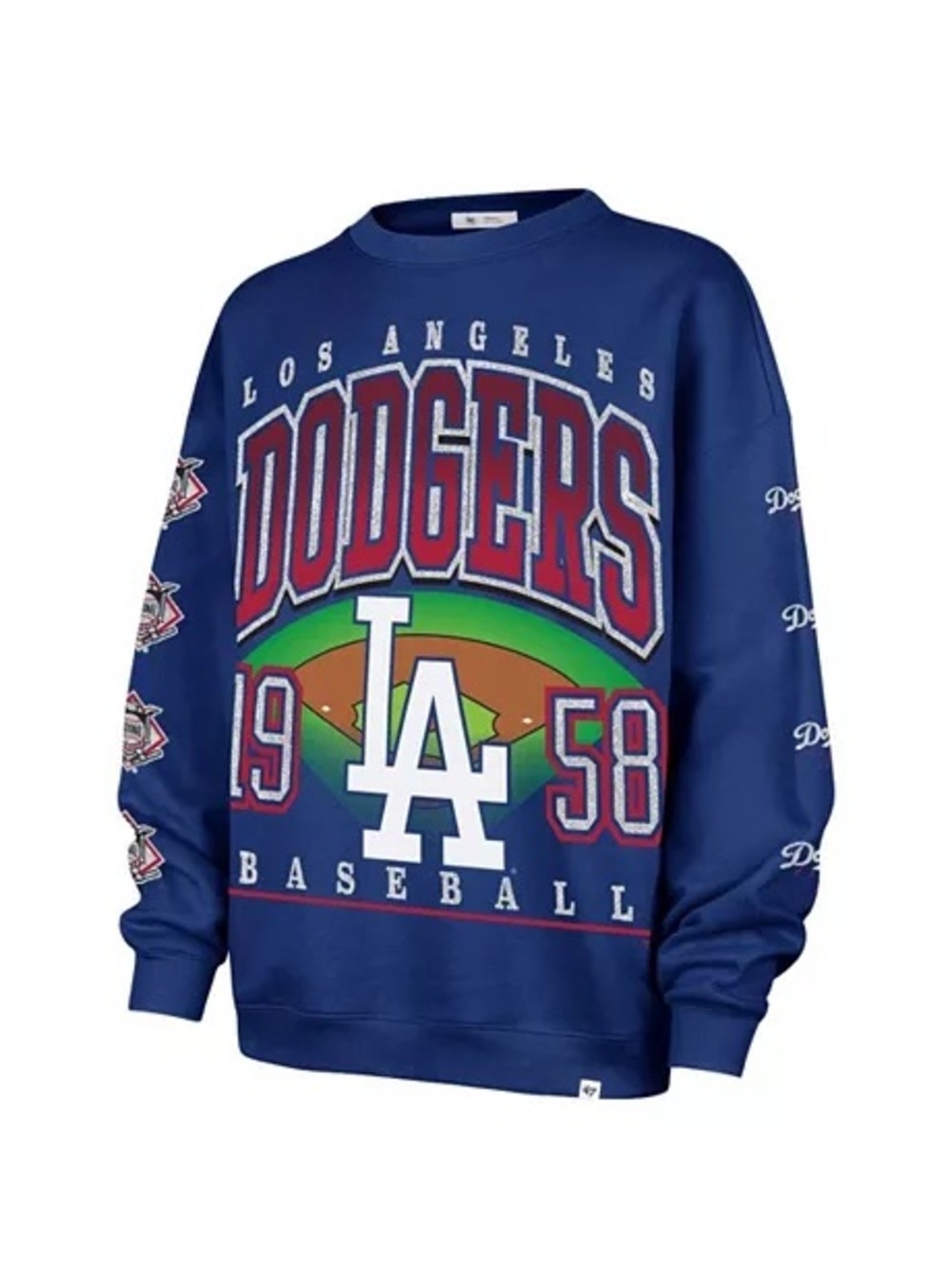 Los Angeles Dodgers Officially Licensed Trendy Go Big Oversized Sweatshirt